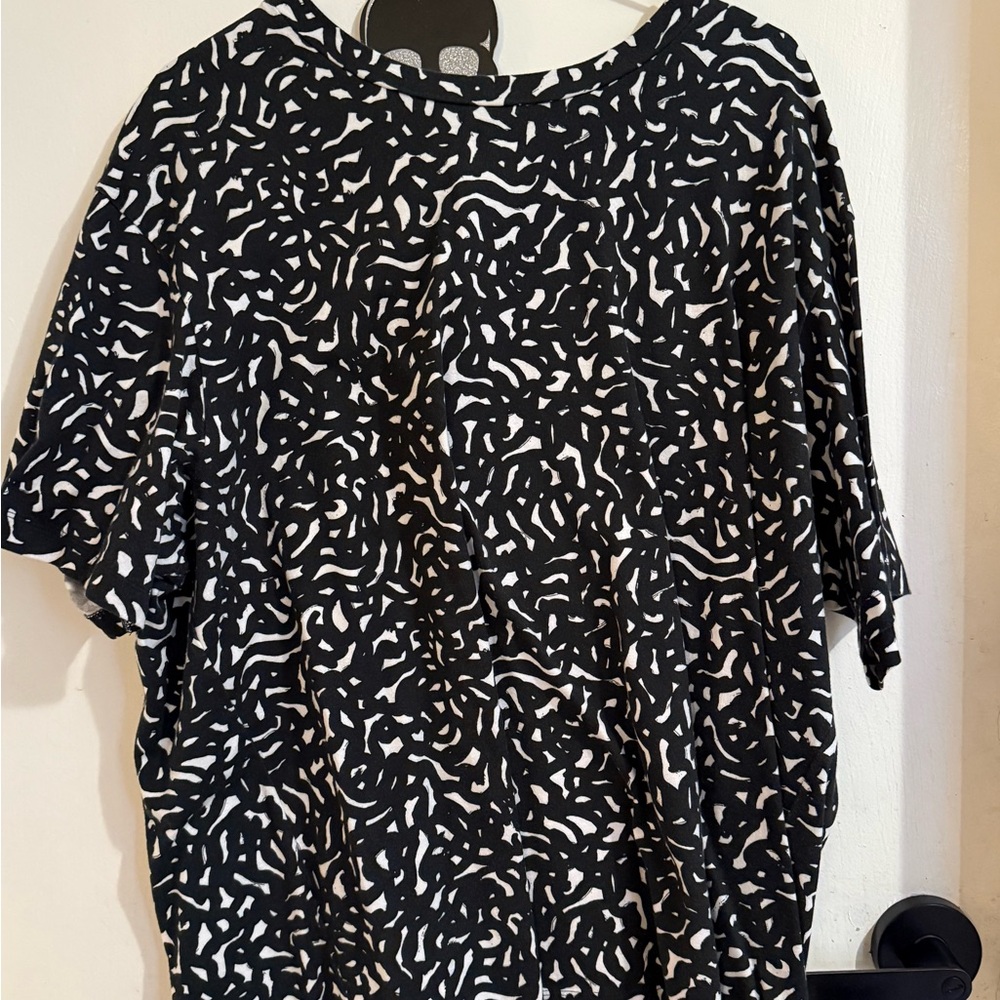SOL LEWITT x Uniqlo SPRZ NY MoMA T-Shirt "Black Curvy Brushstrokes"  Men’s XL